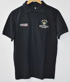Polo camisero en pique en manga corta